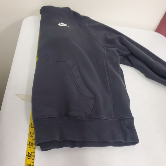 Nike Mens Club Fleece Pullover Hoodie Size XL Black Athleisure Running Workout - Picture 7 of 10